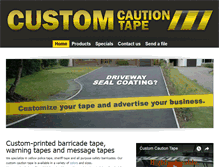 Tablet Screenshot of customcautiontape.com